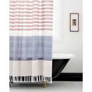 NEW IN BOX CB2 Karla Shower Curtain